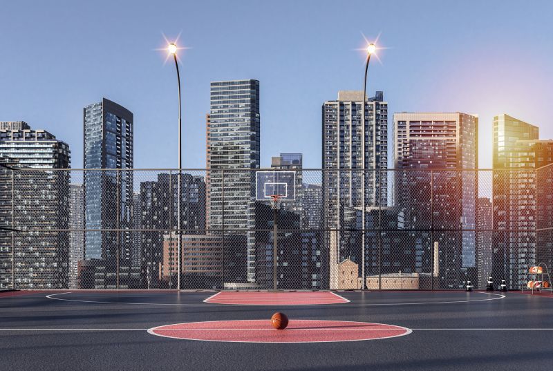 Asphalt Ball Court Sealcoating